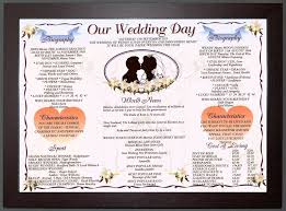Our Wedding Day Personalised Anniversary Gift Idea