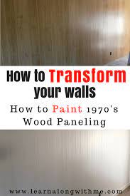 how to paint wood paneling easy 4 step