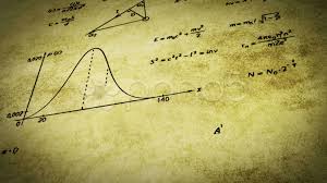 math physics formulas on old paper