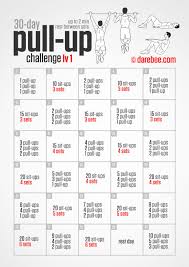 30 Day Pull Up Challenge Workout Challenge Pull Up