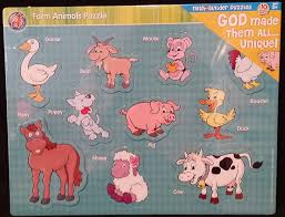 Send puzzle postcards to friends, puzzle of the day Farm Animals Puzzle Faith Builder Puzzle By Creative Edge Shop Online For Toys In Fiji