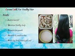 coconut milk treatment for hair fall