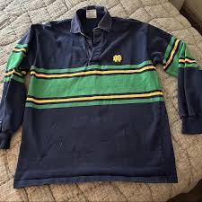 notre dame rugby shirt one small stain