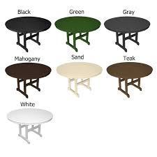 48 inch round wood dining table. Polywood 48 Inch Round Dining Table