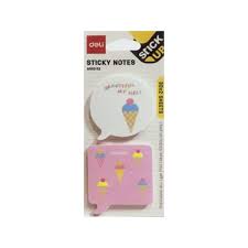 Deli Fancy Sticky Notes White And Pink 30x2sheets Pads