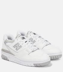 550 leather sneakers in white new