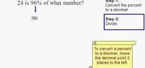 number given its percent math