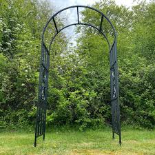 metal garden arch arbour for roses