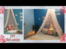 In this video, i created 3 diy canopy ideas using net curtains. Diy Canopy How To Make A Canopy Bed Easiest Way To Make A Canopy Bed Geetika Arya Youtube