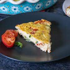 impossible zucchini pie with tomatoes