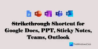 strikethrough shortcut google docs