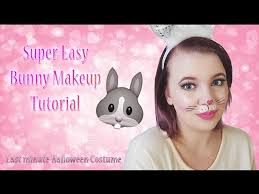 easy bunny makeup halloween tutorial