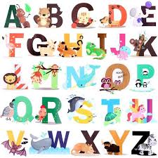 Educational Animal Alphabet Kids Wall