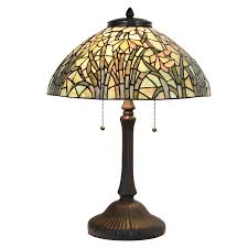 60 cm multi colored stained glass desk lamp