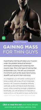 train and eat to gain lean muscle m