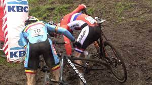 Mathieu Van der Poel and Wout Van Aert incident at 2016 UCI Cyclo-cross  World Championships - YouTube