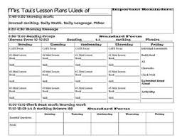 Lesson Plan Template Free