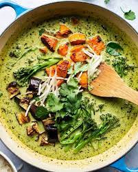 Vegan Thai Green Curry Lazy Cat Kitchen gambar png