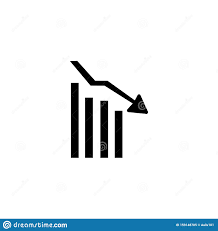 Chart Icon Business Graph Sign Stock Vector Illustration