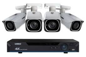 Ip Camera System With 4 Ultra Hd 4k Security Cameras Lorex Cloud Connectivity