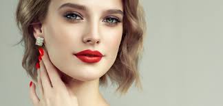 beautiful woman face makeup artist