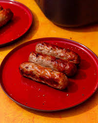 cooking frozen sausages in an air fryer