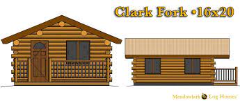 Clark Fork 16x20 Log Cabin Meadowlark