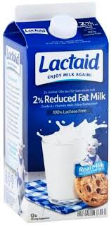 lactaid 2 reduced fat milk 0 5 gl
