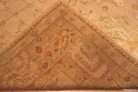 large antique turkish oushak rug 71694