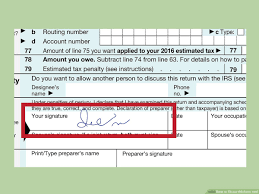 How To Fill Out Irs Form 1040 With Form Wikihow