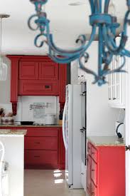 i painted our kitchen cabinets red