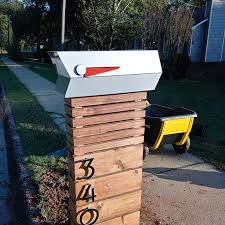Modern Mailbox Wooden Mailbox Mid