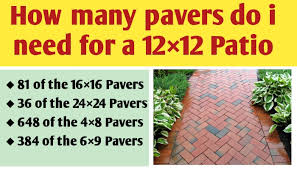 How Many Pavers Do I Need For A 12 12