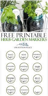 Herb Garden Markers Printable Free