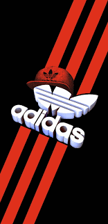 adidas brands clean hat logos red