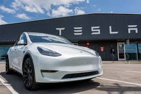 tesla shares rise on strong s