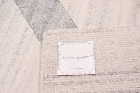 hand knotted alma white wool rug 8 1 x