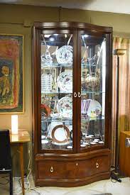 gany curio china display cabinet