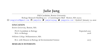 / 15+ latex resume templates. Update Your Cv In R Markdown Julie Jung