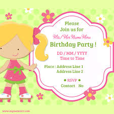 child birthday party invitations cards