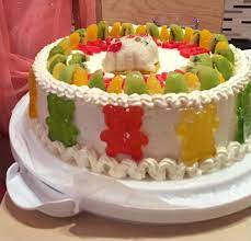 Image originally posted on nipic. Chinese Birthday Cake Fruit On Top Fruit In The Inside And Hello Kitty Themed Chinese