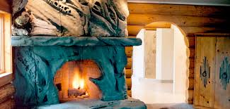 Petrified Wood Fireplace Interior