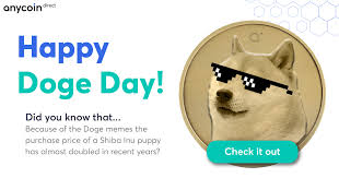 Dogecoin is a cryptocurrency favored by shiba inus worldwide. Doge Day From Meme To Musk Anycoin Direct