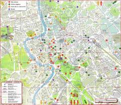 carte des sites touristiques à rome