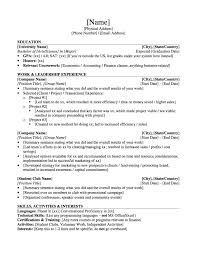 Internship Resume Sample onjective related coursework   related    