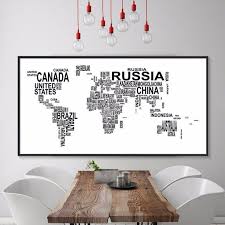 Map Canvas Painting