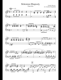 By the end of january 1976, it sold over one million copies worldwide. Bohemian Rhapsody Piano Sheet Music Music Sheet Collection