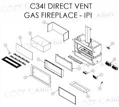 C34i Direct Vent Gas Fireplace Ipi
