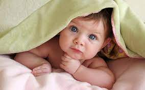 hd wallpaper cute baby in thinking