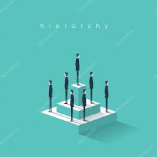 Business Hierarchy In Company Concept With Businessmen